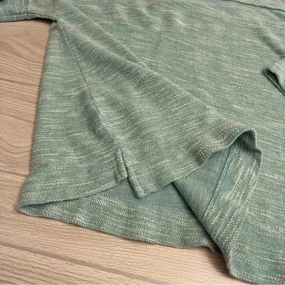 Soft Surroundings V-Neck Wide Sleeves Teal Tunic Sweater Women’s size Large - Picture 7 of 13